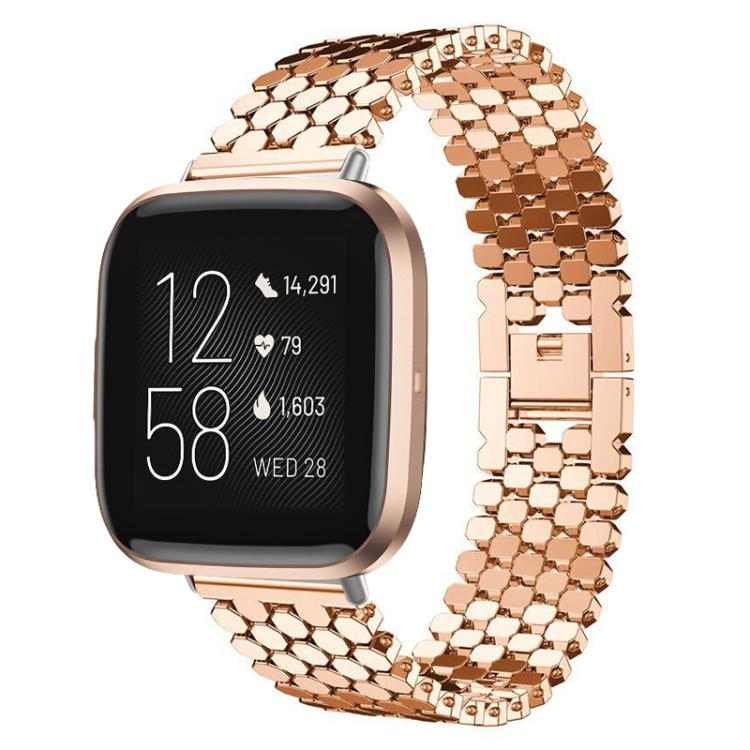 xDfind Fish Scale Texture Metal Watch Band, For Fitbit Versa 4/Versa 3/Sense 2/Sense, For Fitbit Versa 2/Versa/Versa Lite