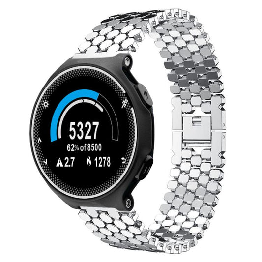 xDfind Fish Scale Texture Metal Watch Band, For Garmin Forerunner 235/220/620/630