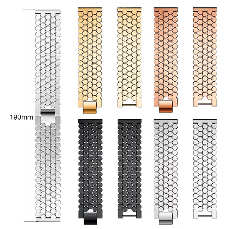 xDfind Fish Scale Texture Metal Watch Band, For Garmin Forerunner 235/220/620/630
