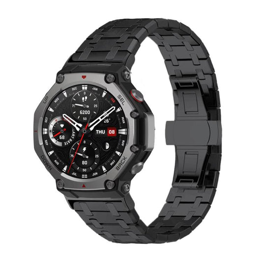 Butterfly Buckle Titanium Alloy Watch Band, For  Amazfit T-Rex 3, For  Amazfit T-Rex 2, For Amazfit T-Rex Pro