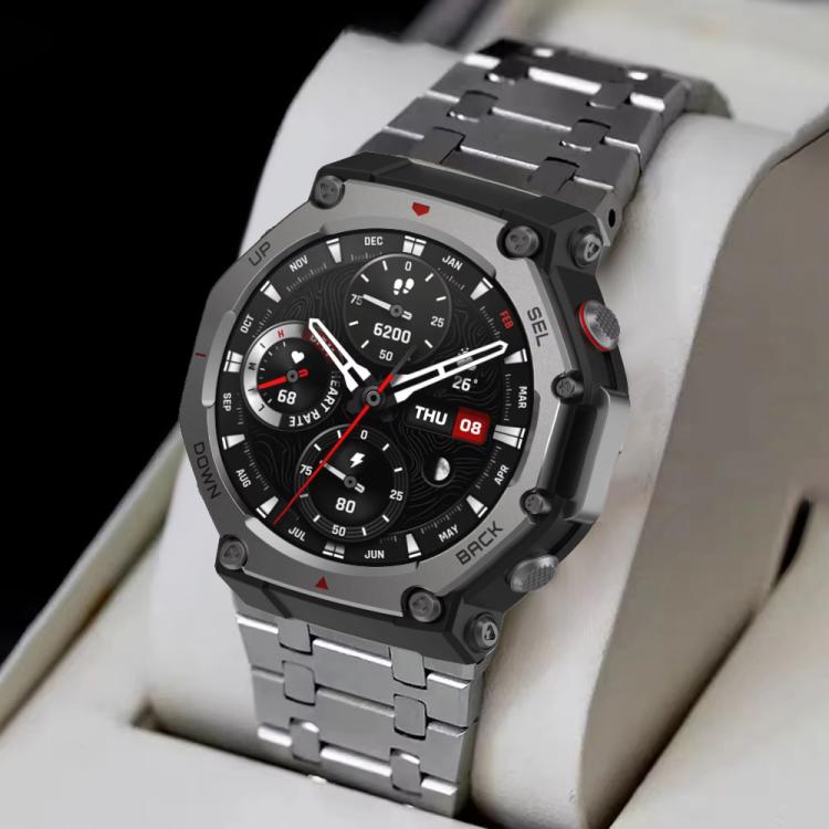 Butterfly Buckle Titanium Alloy Watch Band, For  Amazfit T-Rex 3, For  Amazfit T-Rex 2, For Amazfit T-Rex Pro