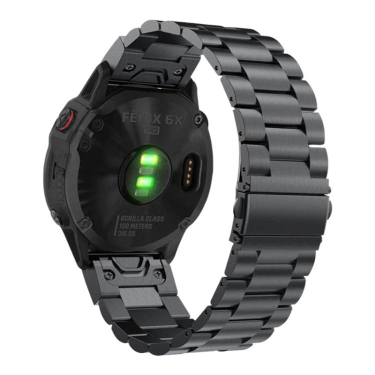 Integrated Three Beads Flat Buckle Titanium Alloy Quick Release Watch Band, For Garmin 22mm, For Garmin 26mm, For Garmin 20mm