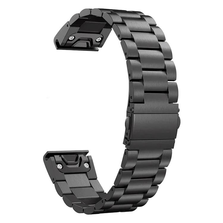 Integrated Three Beads Flat Buckle Titanium Alloy Quick Release Watch Band, For Garmin 22mm, For Garmin 26mm, For Garmin 20mm