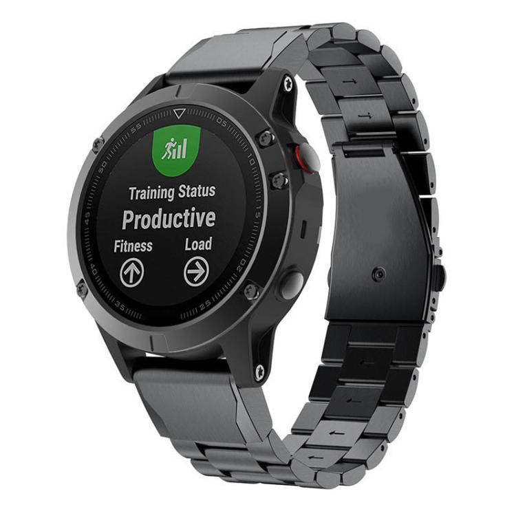 Integrated Three Beads Flat Buckle Titanium Alloy Quick Release Watch Band, For Garmin 22mm, For Garmin 26mm, For Garmin 20mm
