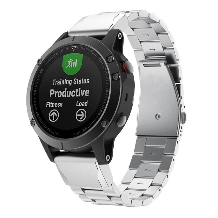 Integrated Three Beads Flat Buckle Titanium Alloy Quick Release Watch Band, For Garmin 22mm, For Garmin 26mm, For Garmin 20mm