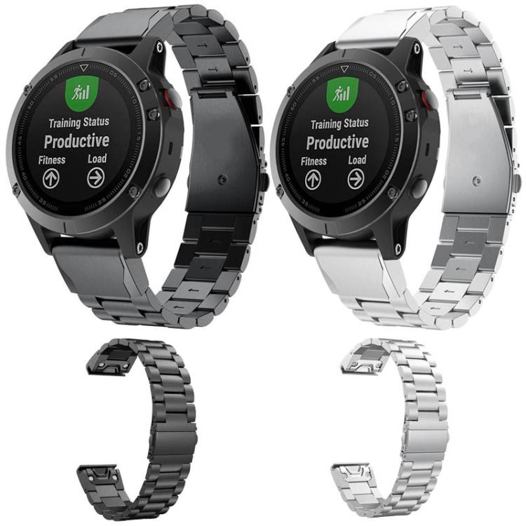 Integrated Three Beads Flat Buckle Titanium Alloy Quick Release Watch Band, For Garmin 22mm, For Garmin 26mm, For Garmin 20mm