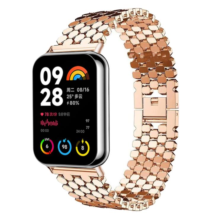 Fish Scale Texture Metal Stainless Steel Watch Band, For vivo Watch GT 2 / iQOO Watch GT 2, For vivo Watch GT / iQOO Watch GT