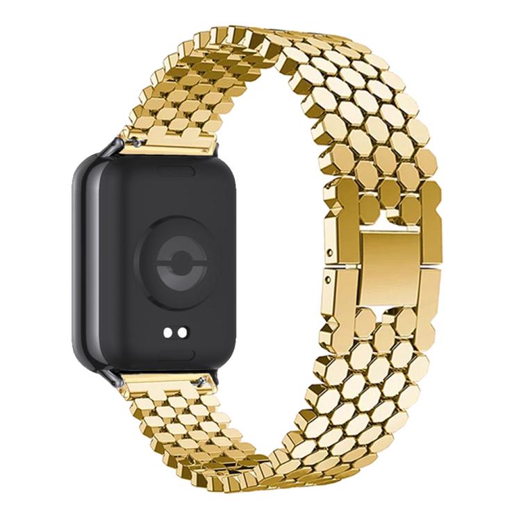 Fish Scale Texture Metal Stainless Steel Watch Band, For vivo Watch GT 2 / iQOO Watch GT 2, For vivo Watch GT / iQOO Watch GT
