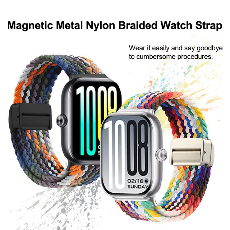 Magnetic Buckle Nylon Braided Loop Watch Band, For vivo Watch GT 2 / iQOO Watch GT 2, For vivo Watch GT / iQOO Watch GT