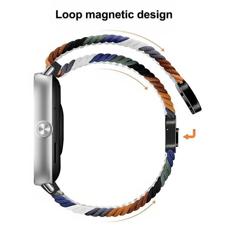 Magnetic Buckle Nylon Braided Loop Watch Band, For vivo Watch GT 2 / iQOO Watch GT 2, For vivo Watch GT / iQOO Watch GT