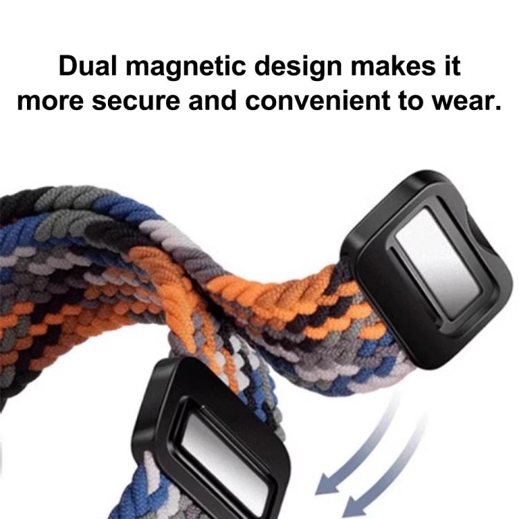 Magnetic Buckle Nylon Braided Loop Watch Band, For vivo Watch GT 2 / iQOO Watch GT 2, For vivo Watch GT / iQOO Watch GT