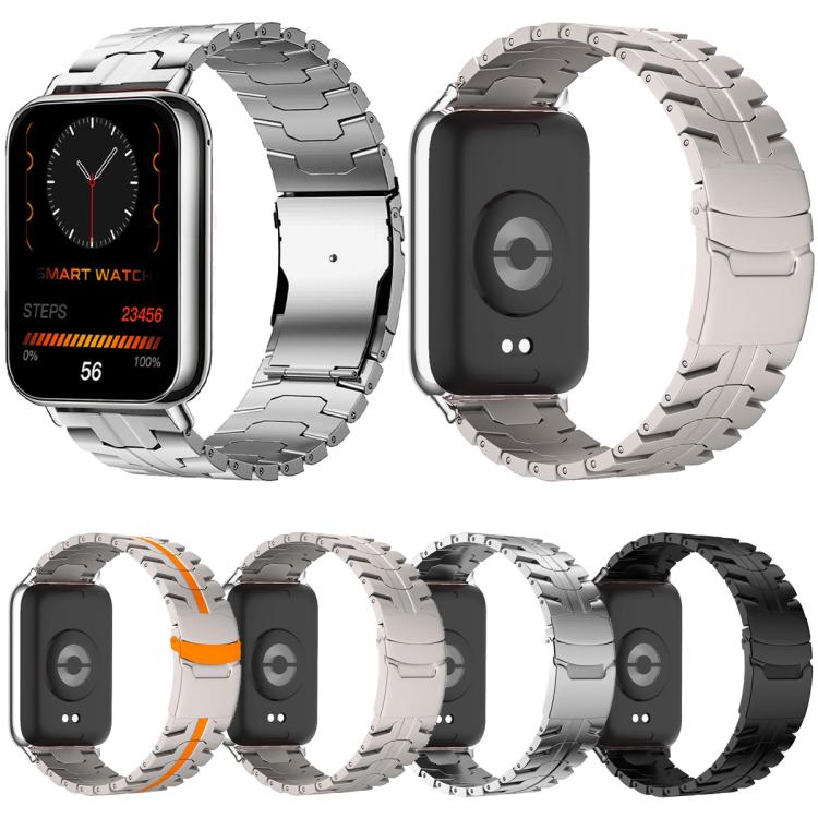 Split Safety Buckle Titanium Alloy Watch Band, For vivo Watch GT 2 / iQOO Watch GT 2, For vivo Watch GT / iQOO Watch GT