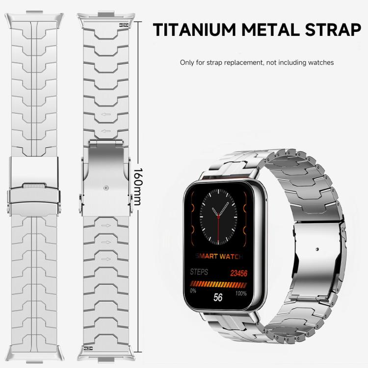 Split Safety Buckle Titanium Alloy Watch Band, For vivo Watch GT 2 / iQOO Watch GT 2, For vivo Watch GT / iQOO Watch GT