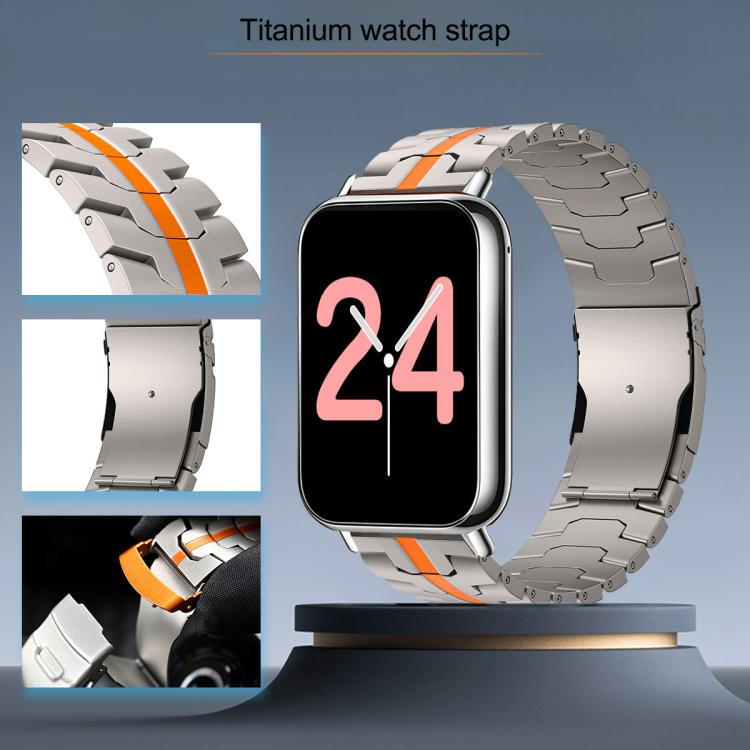 Split Safety Buckle Titanium Alloy Watch Band, For vivo Watch GT 2 / iQOO Watch GT 2, For vivo Watch GT / iQOO Watch GT