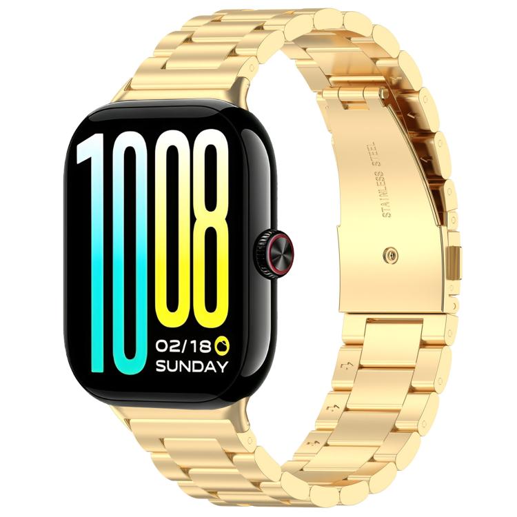 Three Beads Flat Buckle Stainless Steel Watch Band, For vivo Watch GT 2 / iQOO Watch GT 2