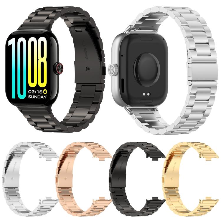 Three Beads Flat Buckle Stainless Steel Watch Band, For vivo Watch GT 2 / iQOO Watch GT 2
