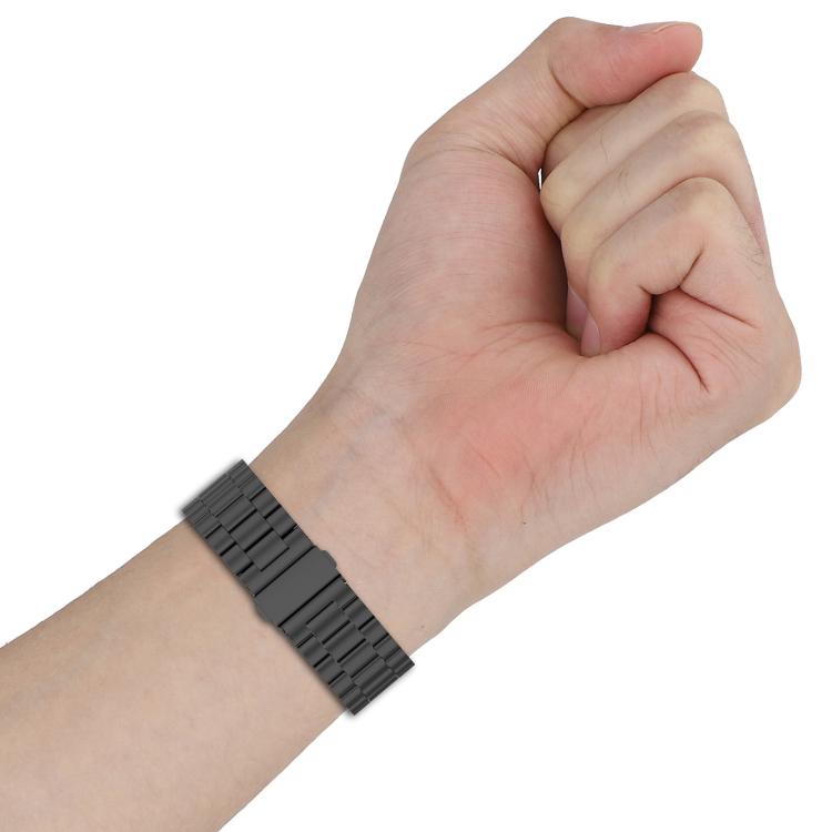 Three Beads Flat Buckle Stainless Steel Watch Band, For vivo Watch GT 2 / iQOO Watch GT 2