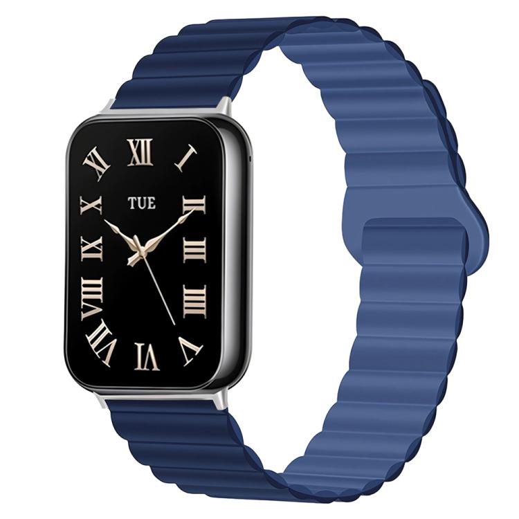 Two Color Reverse Buckle Magnetic Silicone Watch Band, For Xiaomi Band 10 Pro / Redmi Watch 6 / 5