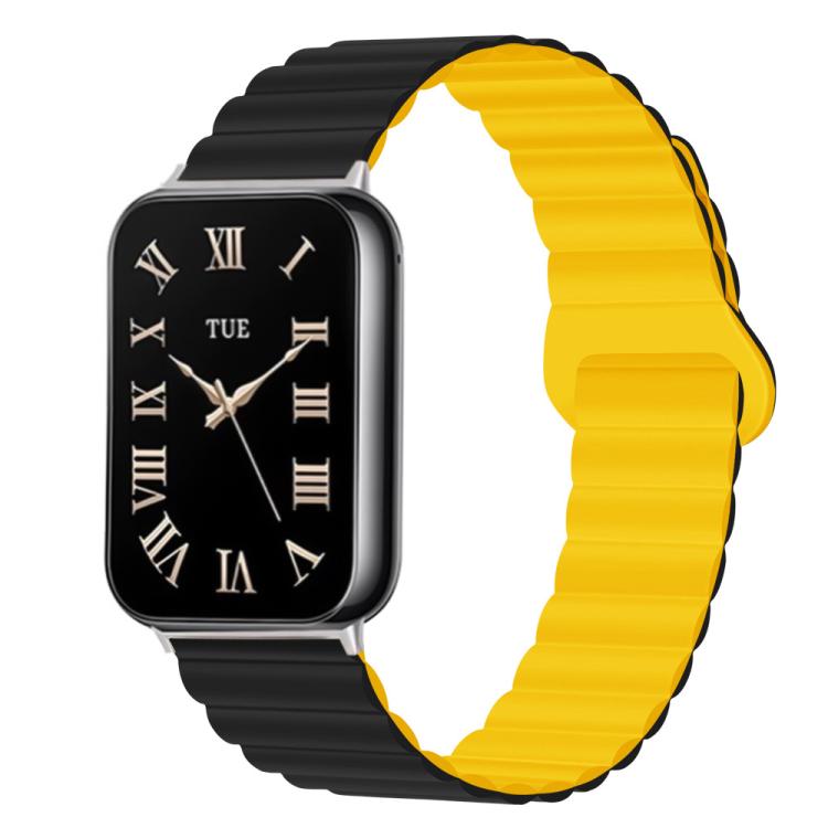 Two Color Reverse Buckle Magnetic Silicone Watch Band, For Xiaomi Band 10 Pro / Redmi Watch 6 / 5