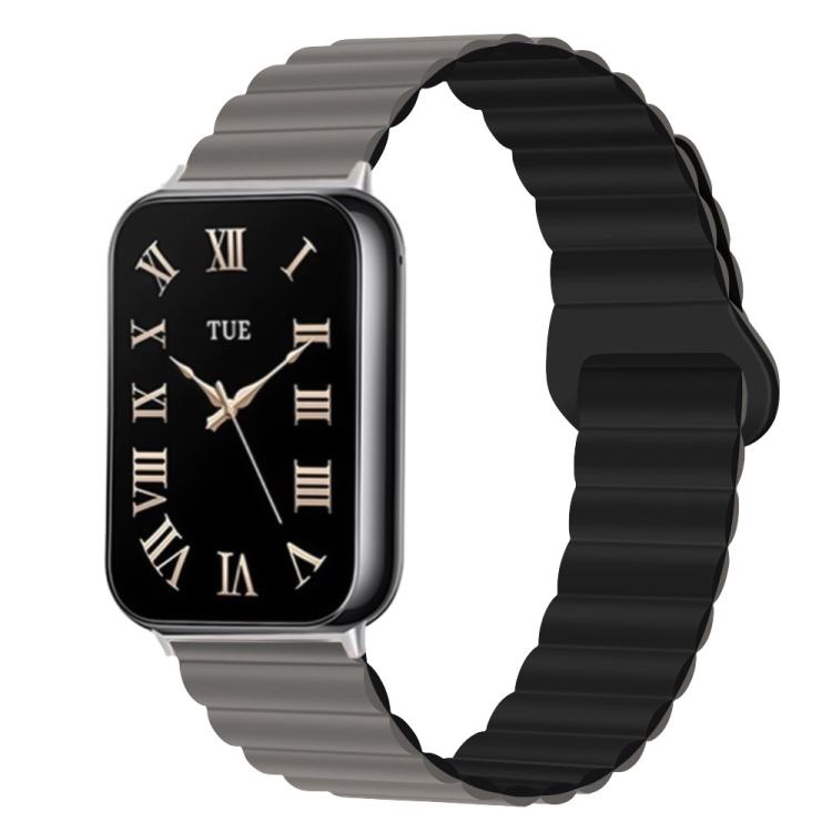 Two Color Reverse Buckle Magnetic Silicone Watch Band, For Xiaomi Band 10 Pro / Redmi Watch 6 / 5