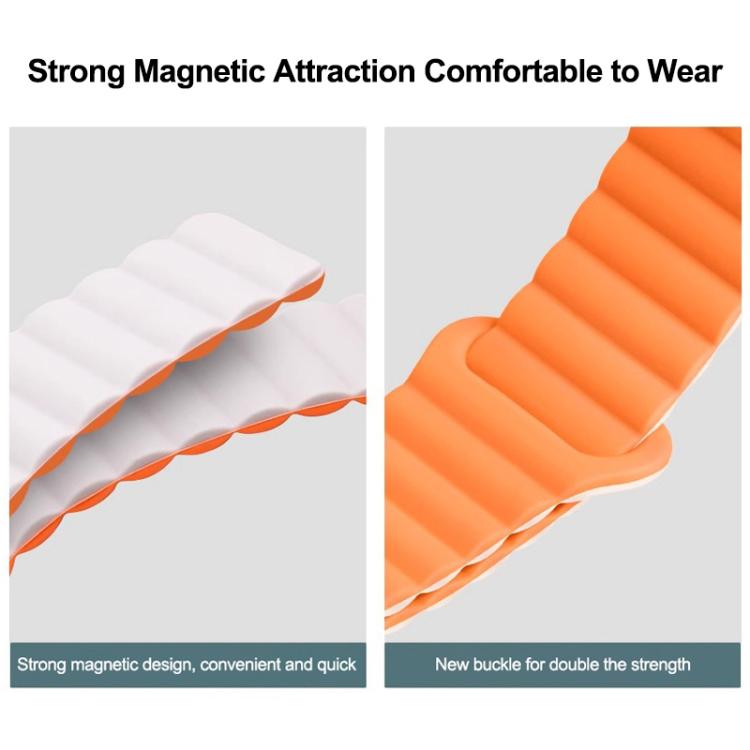 Solid Color Reverse Buckle Magnetic Silicone Watch Band, For Xiaomi Band 10 Pro / Redmi Watch 6 / 5
