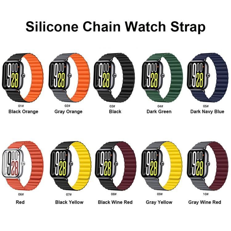 Magnetic Loop Soft Silicone Watch Band, For Xiaomi Band 10 Pro / Redmi Watch 6 / 5