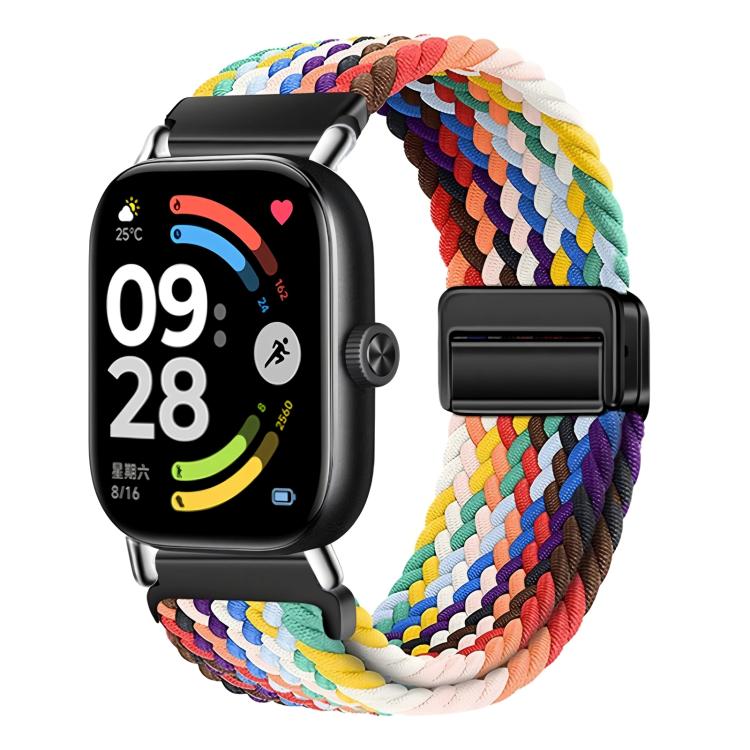 Magnetic Buckle Elastic Nylon Braided Watch Band, For Honor Watch X5