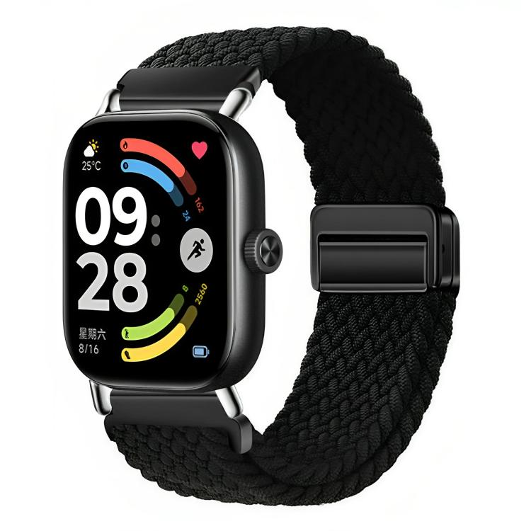 Magnetic Buckle Elastic Nylon Braided Watch Band, For Honor Watch X5