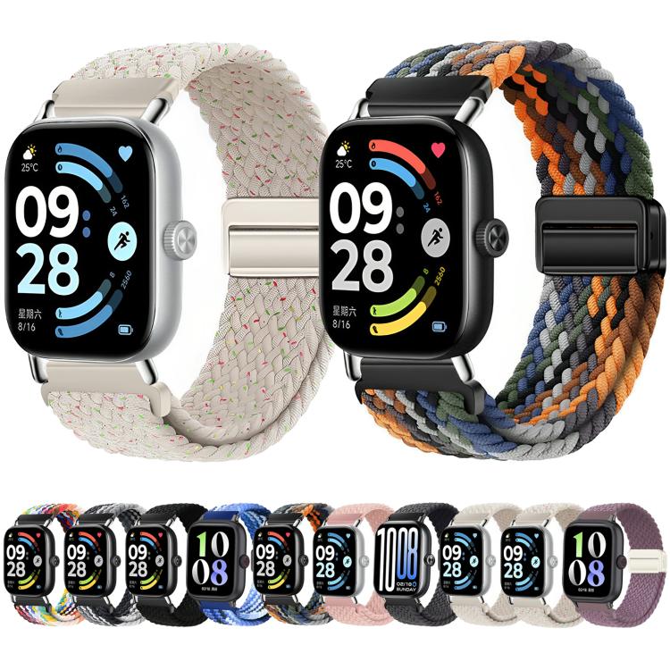 Magnetic Buckle Elastic Nylon Braided Watch Band, For Honor Watch X5