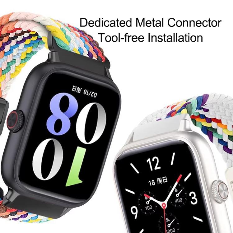 Magnetic Buckle Elastic Nylon Braided Watch Band, For Honor Watch X5