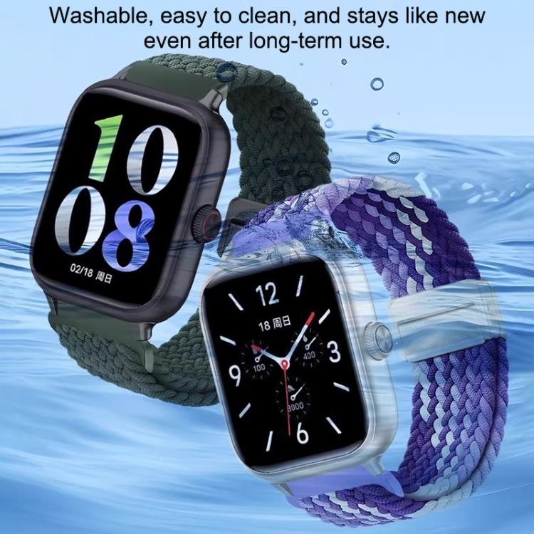 Magnetic Buckle Elastic Nylon Braided Watch Band, For Honor Watch X5