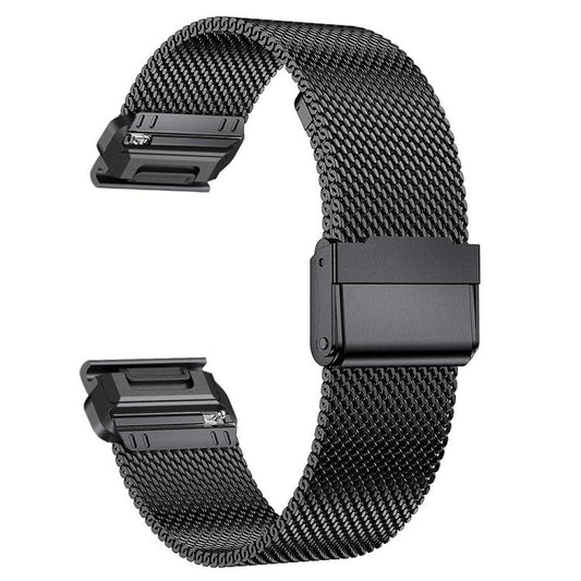 Separate Tactix Milanese Buckle Stainless Steel Watch Band, For Garmin 26mm, For Garmin 22mm, For Garmin 20mm