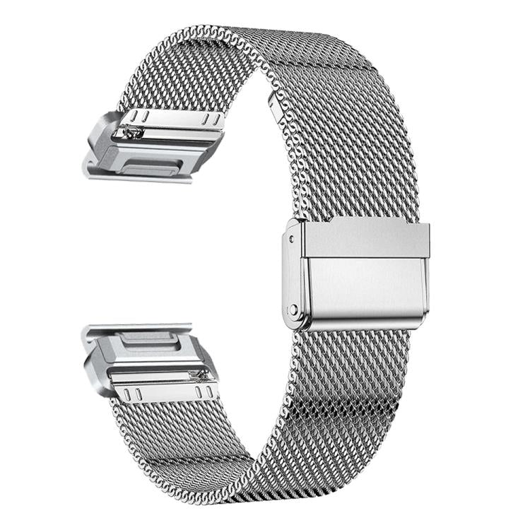 Separate Tactix Milanese Buckle Stainless Steel Watch Band, For Garmin 26mm, For Garmin 22mm, For Garmin 20mm