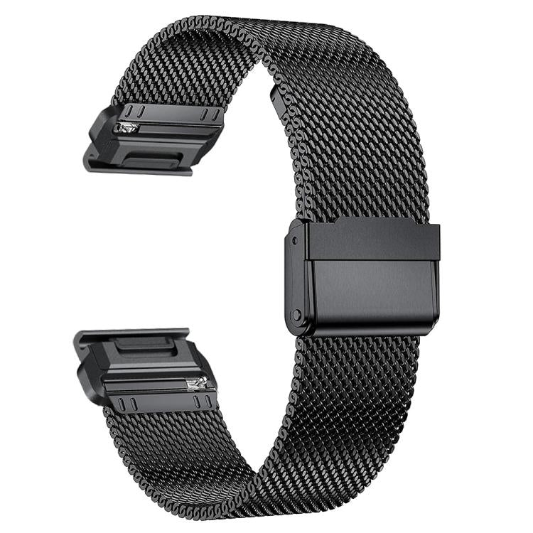 Separate Tactix Milanese Buckle Stainless Steel Watch Band, For Garmin 26mm, For Garmin 22mm, For Garmin 20mm