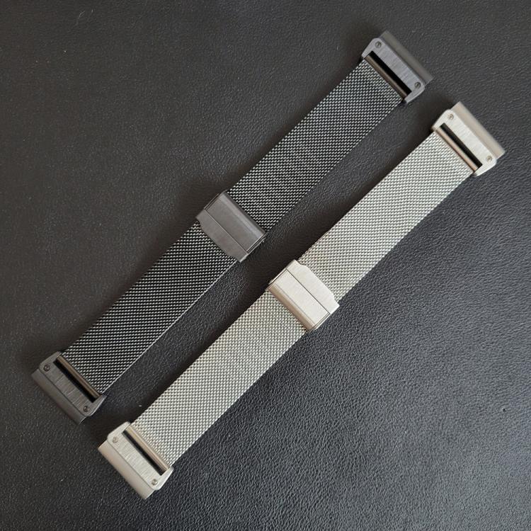 Separate Tactix Milanese Buckle Stainless Steel Watch Band, For Garmin 26mm, For Garmin 22mm, For Garmin 20mm