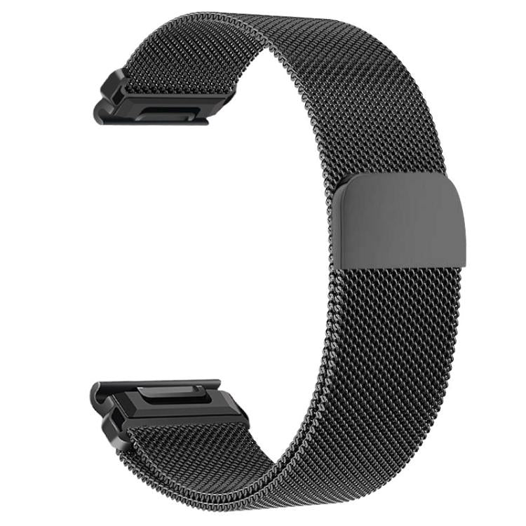 Integrated Tactix Milanese Magnetic Stainless Steel Watch Band, For Garmin 26mm, For Garmin 22mm, For Garmin 20mm