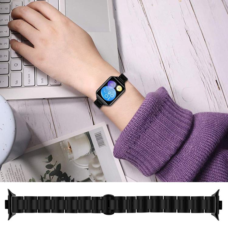 Slim Butterfly Buckle Metal Stainless Steel Watch Band, For Redmi Watch6/5/4/Xiaomi Band 9 Pro/8 Pro, For Xiaomi Smart Band 10 / 9 / 8