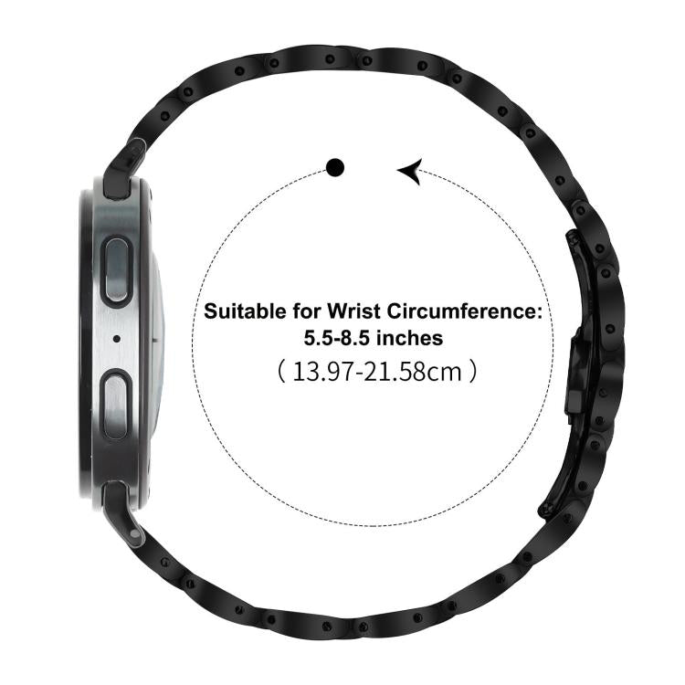 Slim Butterfly Buckle Metal Stainless Steel Watch Band, For Samsung Galaxy Ultra 47mm / Ultra 2025, For Samsung Galaxy Watch8 / Watch8 Classic