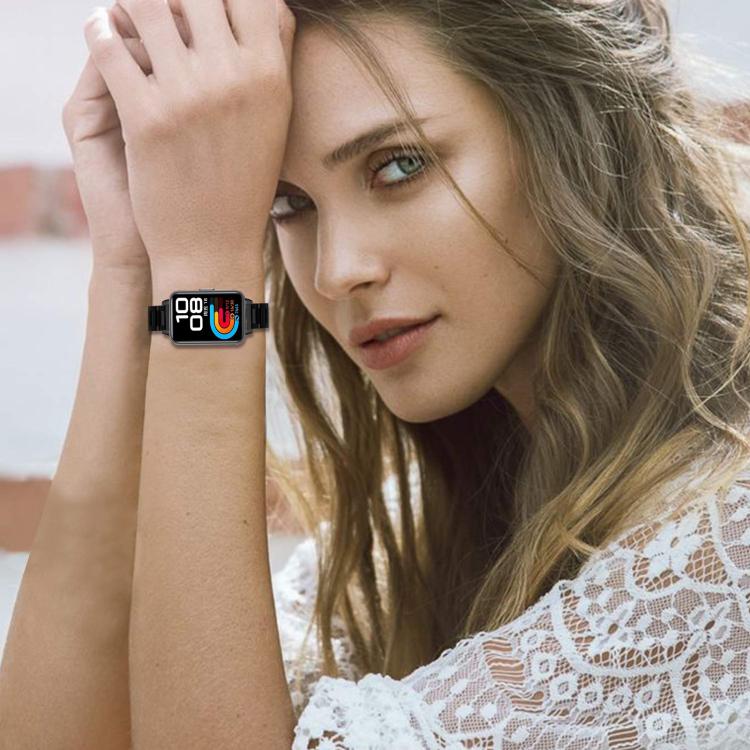 Slim Butterfly Buckle Metal Stainless Steel Watch Band, For Huawei Band 10 / 9 / 8
