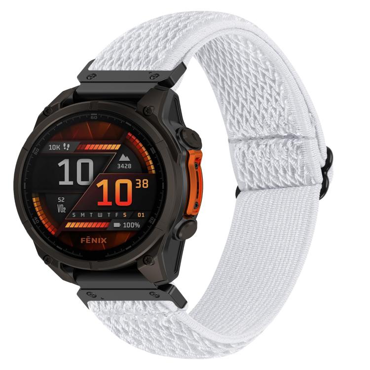 Wave Pattern Elastic Woven Nylon Watch Band, For Garmin 22mm, For Garmin 26mm, For Garmin 20mm