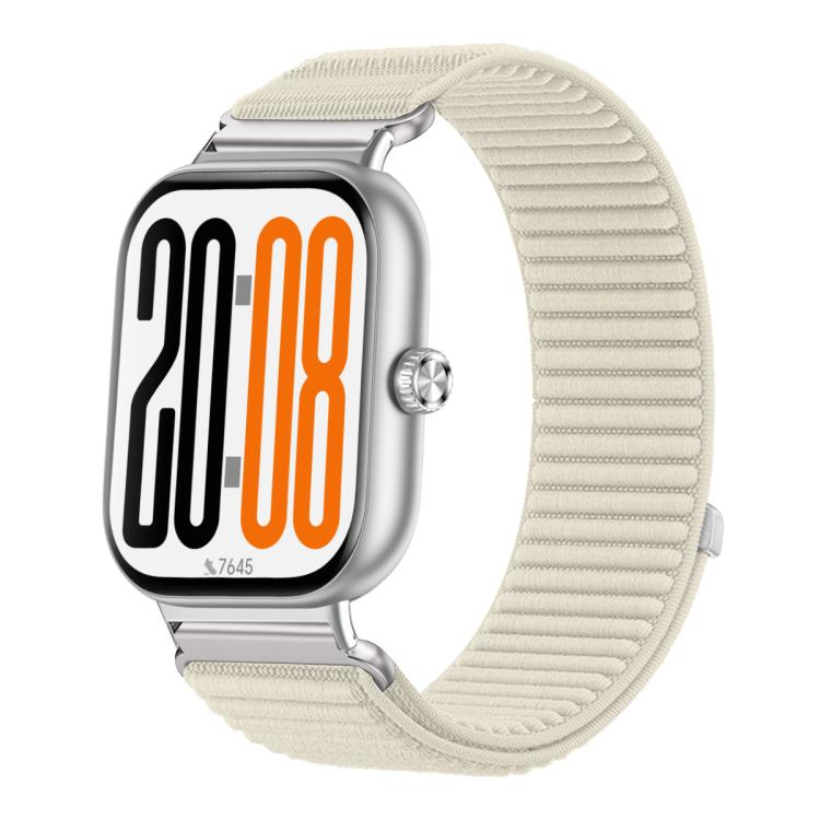 Woven Nylon Hook And Loop Fastener Metal Interface Watch Band, For Honor Watch X5