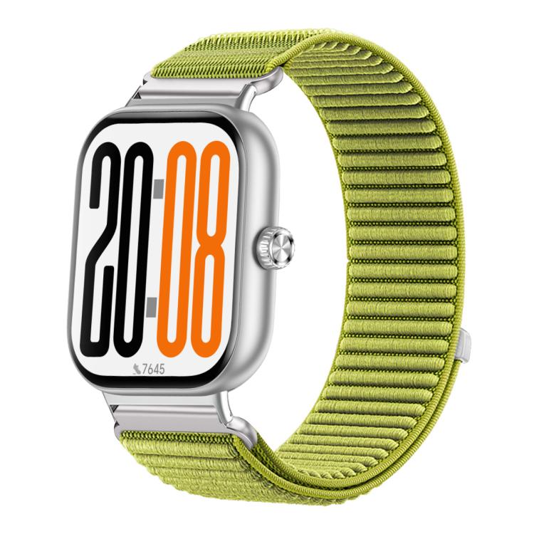 Woven Nylon Hook And Loop Fastener Metal Interface Watch Band, For Honor Watch X5