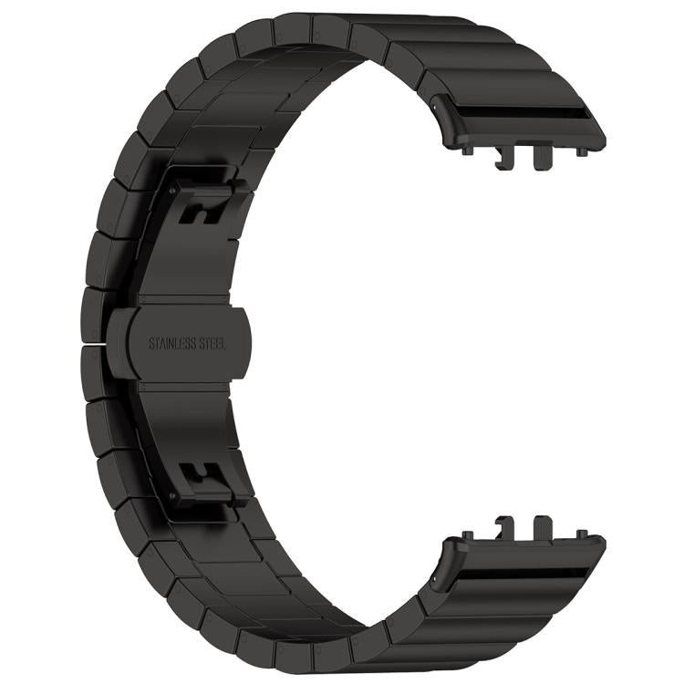 One Bead Butterfly Clasp Stainless Steel Watch Band, For Honor Watch X5