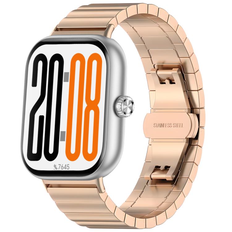 One Bead Butterfly Clasp Stainless Steel Watch Band, For Honor Watch X5