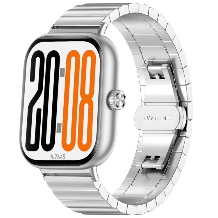 One Bead Butterfly Clasp Stainless Steel Watch Band, For Honor Watch X5