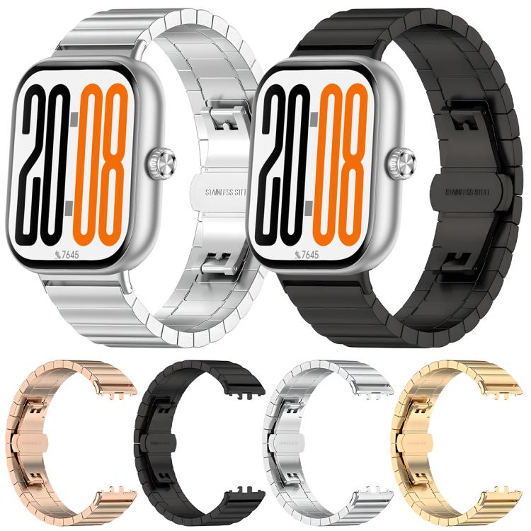 One Bead Butterfly Clasp Stainless Steel Watch Band, For Honor Watch X5