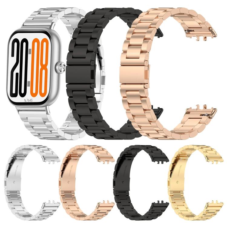 Three Beads Buckle Stainless Steel Watch Band, For Honor Watch X5