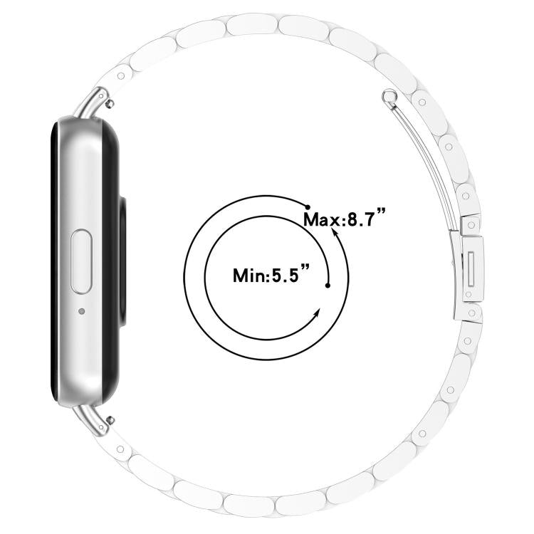 Three Beads Buckle Stainless Steel Watch Band, For Honor Watch X5