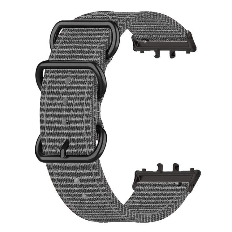 Three Ring Buckle Woven Fabric Nylon Watch Band, For Honor Watch X5
