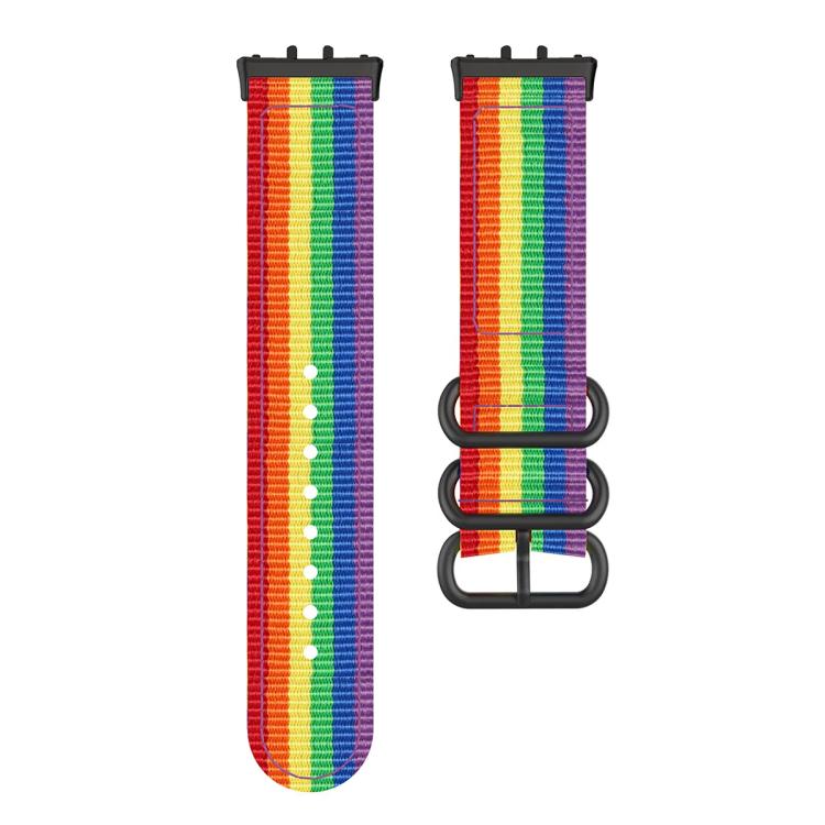 Three Ring Buckle Woven Fabric Nylon Watch Band, For Honor Watch X5